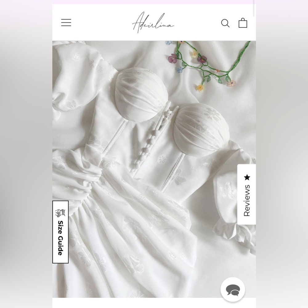 Brand Adeirlina white dress named Anna. New never worn.